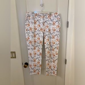Size 14 apricot floral pants from CreationL